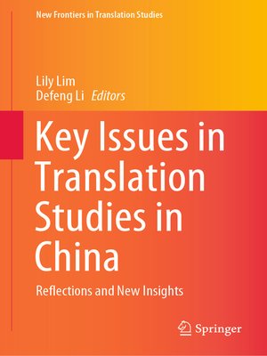 cover image of Key Issues in Translation Studies in China